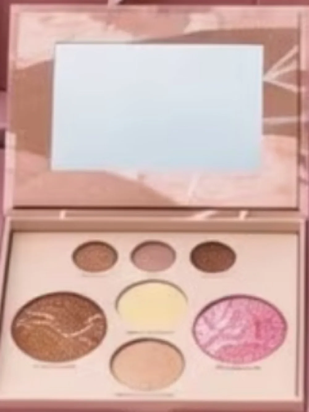 Baked Face & Eye Makeup Palette Bronzer, Highlighter, Eyeshadows Set New in Box